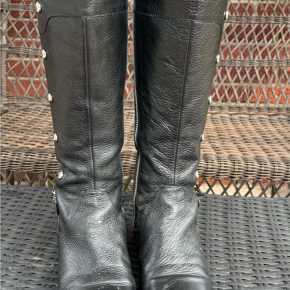 Black Michael Kors Riding Boots - Picture 7 of 12